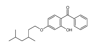 [4-(3,5-dimethylhexoxy)-2-hydroxyphenyl]-phenylmethanone结构式