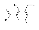 3-formyl-2-hydroxy-5-iodobenzoic acid结构式