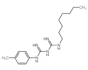 1-(4-methylphenyl)-2-(N-octylcarbamimidoyl)guanidine结构式