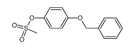 4-(methanesulfonyl)oxy-1-(benzyloxy)benzene结构式