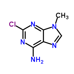2-chloro-9-methyl-9H-purin-6-amine structure