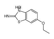 6-ethoxybenzothiazol-2-amine monohydrochloride structure