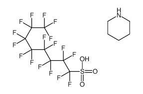 1,1,2,2,3,3,4,4,5,5,6,6,7,7,8,8,8-heptadecafluorooctane-1-sulfonic acid,piperidine结构式