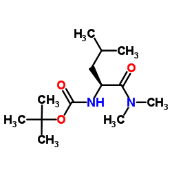 N,N-Dimethyl-N2-{[(2-methyl-2-propanyl)oxy]carbonyl}-L-leucinamide Structure