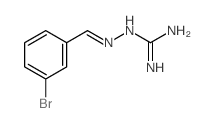 2-[(3-bromophenyl)methylideneamino]guanidine结构式
