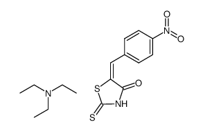 5-(4-nitrobenzylidene)-2-thioxothiazolidin-4-one compound with triethylamine (1:1) Structure