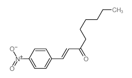 1-(4-nitrophenyl)non-1-en-3-one structure
