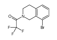 8-溴-1,2,3,4-四氢-2-(三氟乙酰基)异喹啉结构式