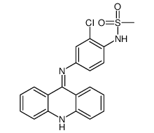 N-[4-(acridin-9-ylamino)-2-chlorophenyl]methanesulfonamide Structure