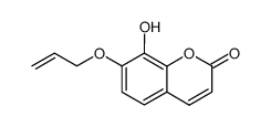 7-(Allyloxy)-8-hydroxycoumarin结构式