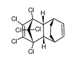 5,6,7,8,9,9-Hexachloro-1,4,4a,5,8,8a-hexahydro-endo,endo-1,4-ethano-5,8-methanonaphthalene结构式