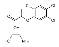 2-hydroxyethylazanium,2-(2,4,5-trichlorophenoxy)propanoate结构式
