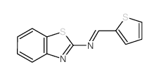 2-Benzothiazolamine,N-(2-thienylmethylene)- structure