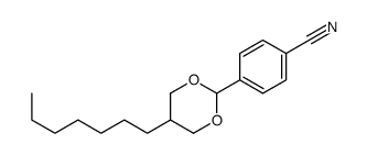 4-(5-heptyl-1,3-dioxan-2-yl)benzonitrile structure