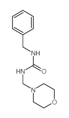 Urea,N-(4-morpholinylmethyl)-N'-(phenylmethyl)- structure