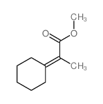 Propanoic acid, 2-cyclohexylidene-, methyl ester structure