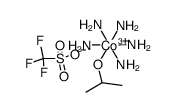 mono(pentaamino(isopropoxy)cobalt(IX)) mono(trifluoromethanesulfonate) Structure