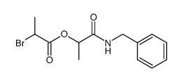 1-benzylcarbamoylethyl 2-bromopropionate Structure