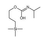 N-Isopropylcarbamic acid 3-(trimethylsilyl)propyl ester结构式