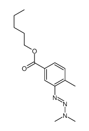 pentyl 3-(dimethylaminodiazenyl)-4-methylbenzoate Structure