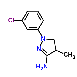 1-(3-Chlorophenyl)-4-methyl-4,5-dihydro-1H-pyrazol-3-amine Structure
