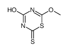 6-methoxy-2-thioxo-2,3-dihydro-4H-1,3,5-thiadiazin-4-one结构式