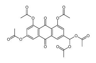 [4,5-diacetyloxy-7-(diacetyloxymethyl)-9,10-dioxoanthracen-2-yl] acetate结构式