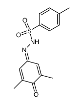 2,6-dimethyl-1,4-benzoquinone 4-p-tosylhydrazone结构式