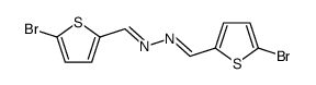 N,N'-bis(5-bromothiophenyl-2-methylene)hydrazine结构式