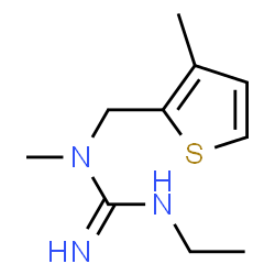 Guanidine, N-ethyl-N-methyl-N-[(3-methyl-2-thienyl)methyl]- (9CI) structure