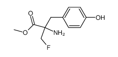 alpha-monofluoromethyltyrosine methyl ester结构式