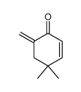 4,4-Dimethyl-6-methylen-2-cyclohexen-1-on结构式