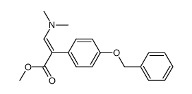 methyl (E)-3-(dimethylamino)-2-[p-(benzyloxy)phenyl]propenoate结构式