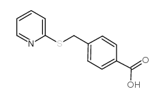 4-[(pyridin-2-ylthio)methyl]benzoic acid structure