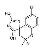 6-bromo-2,2-dimethylspiro[3H-chromene-4,5'-imidazolidine]-2',4'-dione Structure