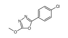 2-(4-chlorophenyl)-5-methoxy-1,3,4-oxadiazole structure