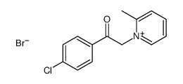 1-(4-chlorophenyl)-2-(2-methylpyridin-1-ium-1-yl)ethanone,bromide结构式