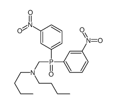 N-[bis(3-nitrophenyl)phosphorylmethyl]-N-butylbutan-1-amine Structure