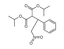 dipropan-2-yl 2-[(1R)-2-nitro-1-phenylethyl]propanedioate结构式