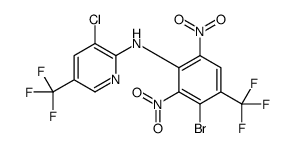 N-[3-bromo-2,6-dinitro-4-(trifluoromethyl)phenyl]-3-chloro-5-(trifluoromethyl)pyridin-2-amine Structure