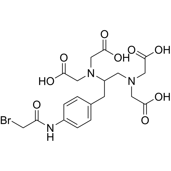 rac (Bromoacetamidophenylmethyl)ethylenediaminetetraacetic Acid Structure