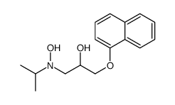 1-[hydroxy(propan-2-yl)amino]-3-naphthalen-1-yloxypropan-2-ol结构式