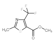 2-METHYL-4-TRIFLUOROMETHYL-THIAZOLE-5-CARBOXYLIC ACID METHYL ESTER结构式