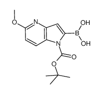 2-borono-5-methoxy-1H-Pyrrolo[3,2-b]pyridine-1-carboxylic acid 1-(1,1-dimethylethyl)ester picture