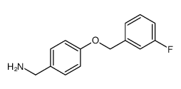 Benzenemethanamine, 4-[(3-fluorophenyl)methoxy]结构式