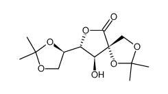 2,2':5,6-di-O-isopropylidene-2-C-hydroxymethyl-D-galactono-1,4-lactone结构式