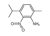 3-isopropyl-6-methyl-2-nitro-aniline Structure