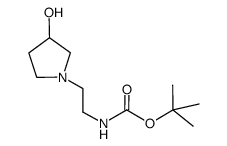 tert-butyl 2-(3-hydroxypyrrolidin-1-yl)ethylcarbamate Structure