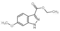 6-METHOXY-1H-INDAZOLE-3-CARBOXYLIC ACID ETHYL ESTER structure