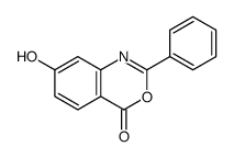 7-hydroxy-2-phenyl-3,1-benzoxazin-4-one Structure
